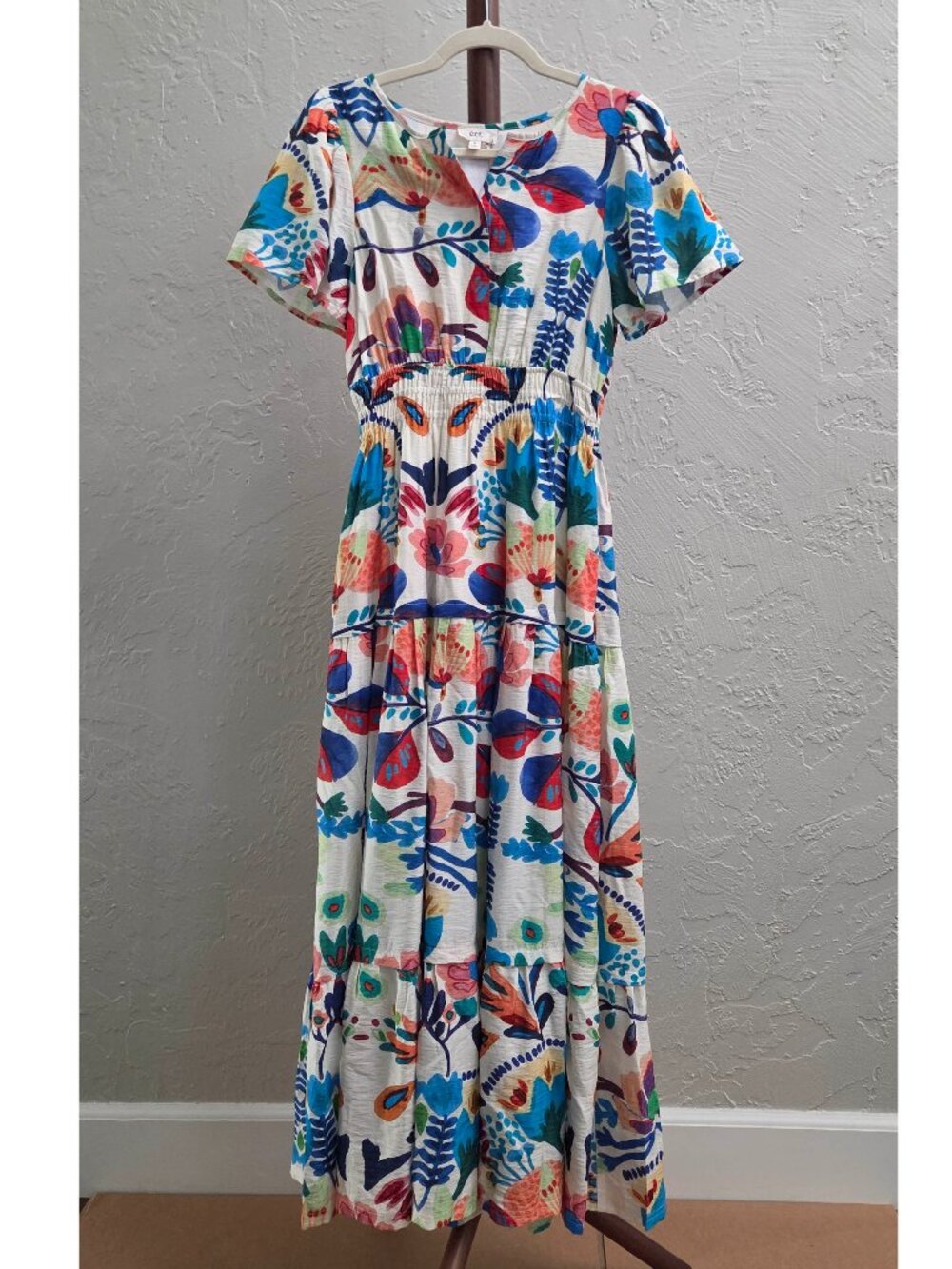 D15. Women's Summer Floral Print Maxi Dress